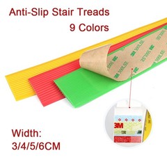 PVC Rubber Self-adhesive Stair Anti-Slip Tape for Step Floor Safety Width 3-6cm