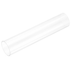Rigid Round Clear Tubing 50mm ID x 52mm OD x 250mm Length Plastic Tube