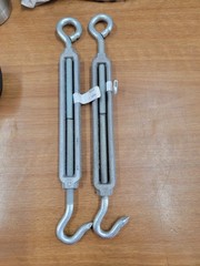 Chicago Hardware #17 Midget Turnbuckle 11-3/8″ – 17 3/8″ Take Up Aluminum. 2pk