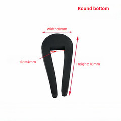 Black Rubber U-Shaped Edge Guard Decorative Sealing Door Table Edging Protector