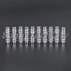 10x 11x43mm Glass Clamps Shelf Holder Double Side Glass Clips Supports Brackets