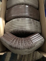 10X New Amerimax 3X4 Brn Aluminum A-Elbow Aluminum Made In USA Gutter Elbow