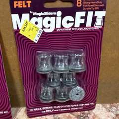 2 packs Magic Sliders MagicFit Felt Furniture Leg Tips 8 pc 0.55-0.70” MPN 26624