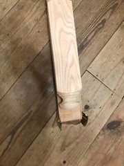 3-1/4″ 60″ Staircase Oak Colonial MUSHROOM Top Landing Turned Newel Stair Post /