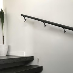 2 Pack 3 Inch Oil Rubbed Bronze Hand Rail Bracket Heavy Duty Hardware for Sta…