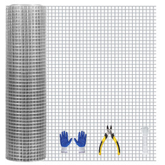 Dushiluki Hardware Cloth 1/2 Inch 36Inx50Ft 21Ga Hot-Dip Galvanized Wire Mesh