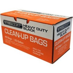 Petoskey Steelcoat 33gal 1.25mil Twist Tie Trash Bags Black 33″x40″ (40ct)