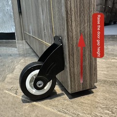 Door Bottom Roller for Cabinet Floor Mount 60x50x20mm Adjustable Height