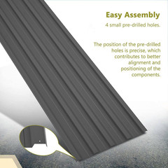 5 Ft. X 1.4 Ft. Corrugated 30-Gauge Galvanized Steel Roof Panels Roofing Sheets