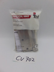 Spring Hinge Square Corner Satin Stainless Steel 3.5″ x 3.5″ Tell New Sealed