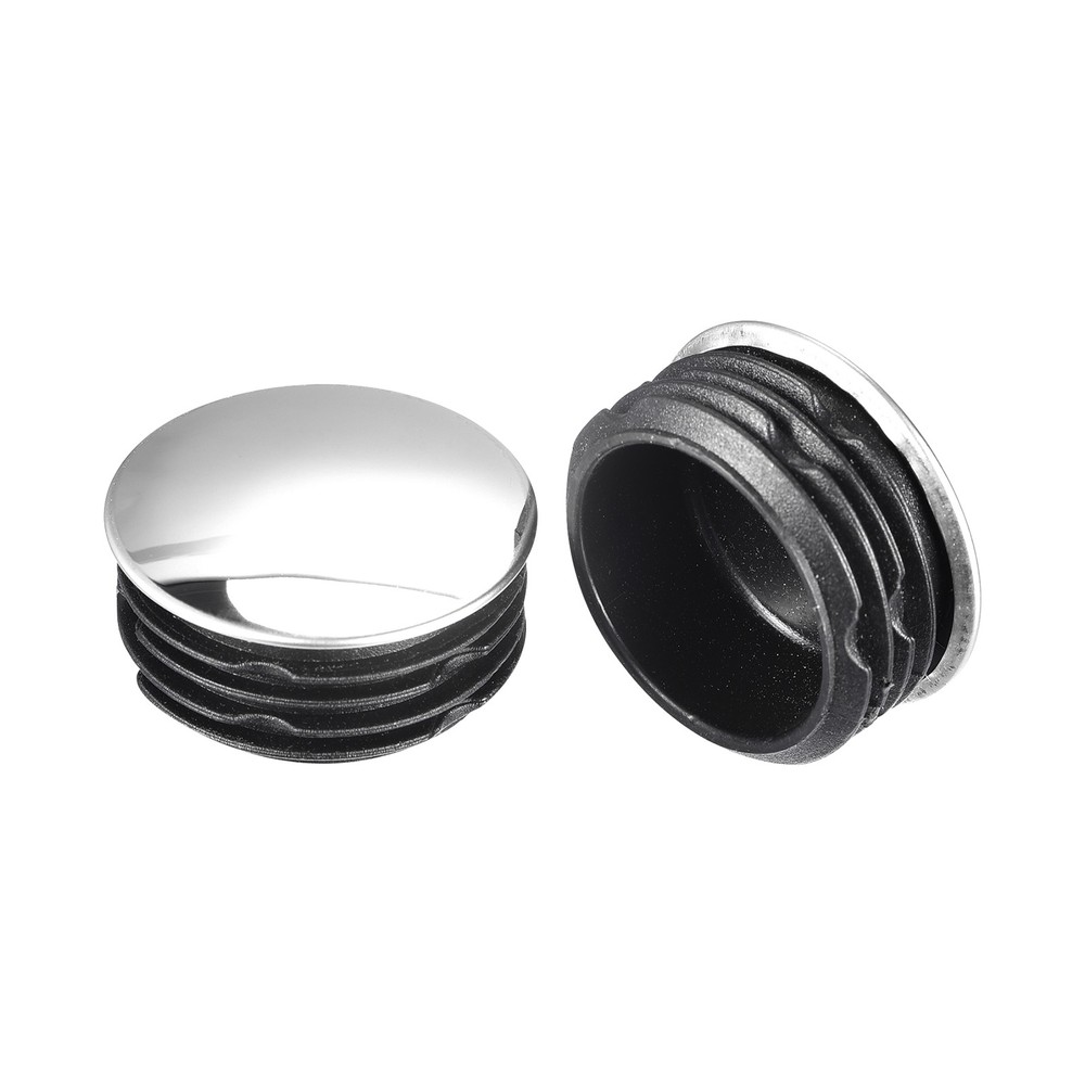 Post End Cap Cover, 4pcs 40mm Fence Post Cap Round Tube Cover Insert, 38x18mm
