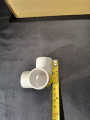 Lot of 23 Furniture Grade 1-1/4″ 3-Way Corner Elbow PVC Fittings OPEN BOX