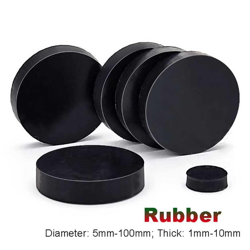 Round Rubber Pads Disc Sheet Buffer Pad Damper – Various Thicknesses & Diameter