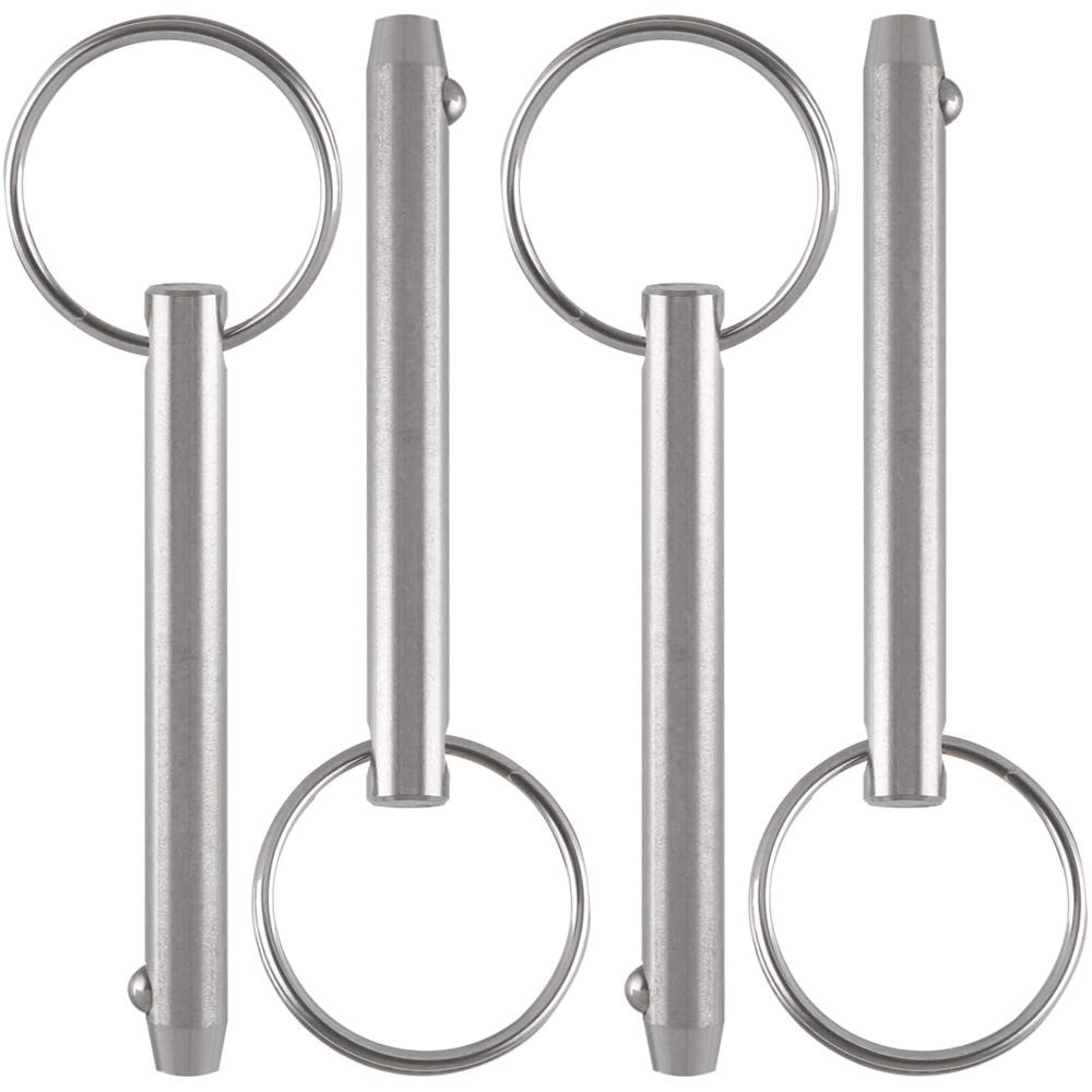 4 Pack Quick Release Pins, Diameter 5/16″(8mm), Usable Length: 2-1/4″(57mm), Ful
