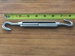 6 pieces of Coolaroo 316 Stainless Steel Hook Turnbuckles SHADE SAIL HARDWARE