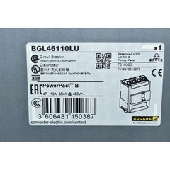 BGL46110LU Schneider PowerPactB Magnetic Thermal 110A 4P AC 35KA 440/480V (UL/IE