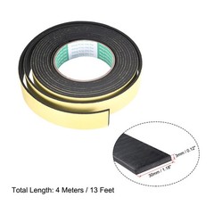 Foam Seal Tape, 30mm Wide 3mm Thick 13 Feet Long Adhesive Weather Strip 2pcs