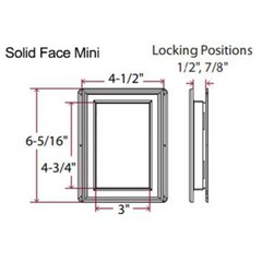 Mid America Vinyl Mount Master Mini Mounting Block Solid Face 177 Silver Moss