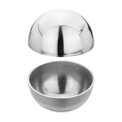 2Pcs Stainless Steel Hollow Half Ball, 37mm(1.46″) Dia. Hollow Cap Balls