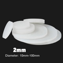 Thick 2mm Solid Silicone Disc Discs Round Silicone Pads Pad Sheet Φ10mm-100mm