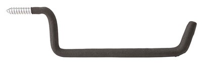 Ladder Hook, Black Vinyl Coated, 10-11/16 In. – N112-024