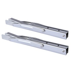 2Pcs Stainless Steel 12″ Folding Table Bracket Shelf Bench Max.Load Heavy Duty