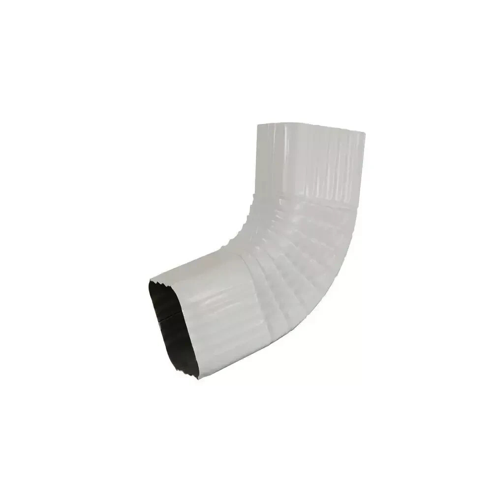2 In. X 3 In. White Aluminum Downspout B-Elbow-
