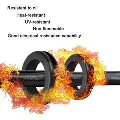 EASYEAH 2 Inch Rubber Grommets for Wiring, 1-9/16 in ID Firewall Grommet Auto…