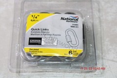 (6-Pk) National Quick Links SWL 1500LB Zinc Plated 1/2″ 3150BC N889-011