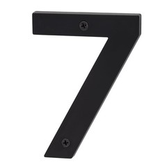 Sure-Loc HN5-7 5 Inch Tall Zinc House Number 7 – Black