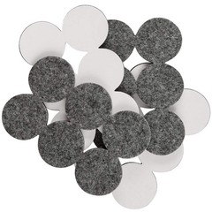 Softtouch 1 1/2 Round Heavy Duty Felt Furniture Pads For Effortless Moving And