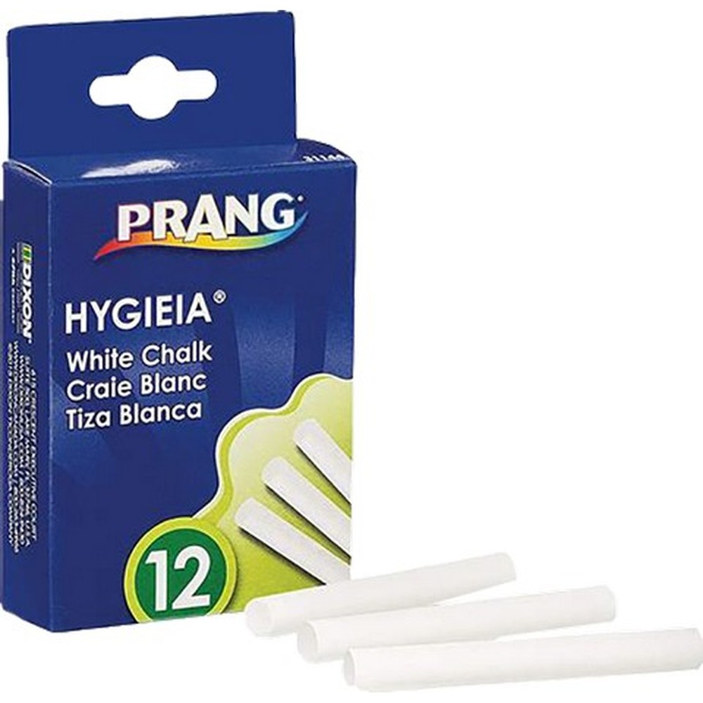 Dixon 31144 White Dustless Board Chalk (12pk)