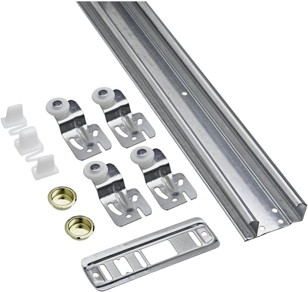 N343-111 By-Passing Door Hardware Set, 48-Inches, Coated with Weatherguard Prote