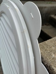 Mid-America GableMaster 36″ Round Gable Vent Bright White (117) 00410036117