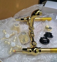 Signature Hardware Bridge Lavatory Faucet w Mushroom Type Overflow Drain