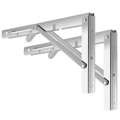 Folding Shelf Bracket Stainless Steel Bench Table Wall Mounted Heavy Duty 8″-20″