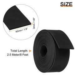 EPDM Rubber Foam Sheet Strip Neoprene Sheets Rolls 1/8″ T x 1.6″ W x 8′ L