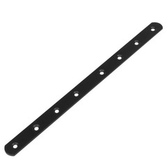 10 Pack 11-5/8″ Black Steel Flat Mending Plate for Wood, Long Repairing Strai…