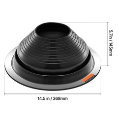 2 Pcs EPDM Roof Flashing Boots for Pipes 6-11in