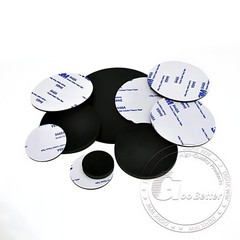 Solid Round Self Adhesive Rubber Pad Disc Sheet Gaskets Dia 5-150mm Thick 1-10mm