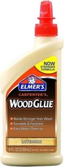 Elmer’s E7010 Carpenter’s Wood Glue, Interior, 8 Ounces , Tan