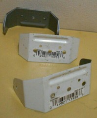 Lot of 40 New Downspout Hangers Aluminum Clips, White, 3-In. 3PC30W50U