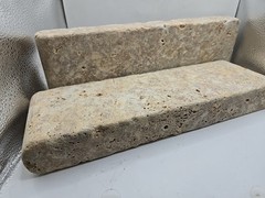 Natural Stone Bull Nose Grecian Gold Pool Coping Stone 12″x4″x1-1/2″ Frost Free