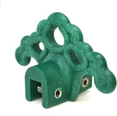 Green Plastic Roof Ice Snow Standing Seam Metal Roof Guards 1, 5 or 10 pack