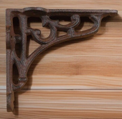 2 Antique Style Shelf Brace Wall Bracket Cast Iron Brackets Small 4 1/8″ X 3 5/8