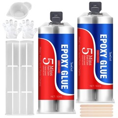 5 Minute Epoxy Glue – Epoxy Resin Glue 3.4oz, Fast Curing Clear 2 Part Epoxy …
