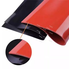 Soft Silicone Sheet Mat Plate Red/ Black High Temp Resistance Thick 1mm-5mm