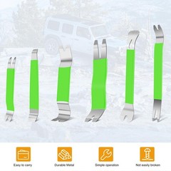 GOOACC 11 PCS Trim Removal Tool Kit, Metal Pry Tool Auto Fastener Remover Pry…