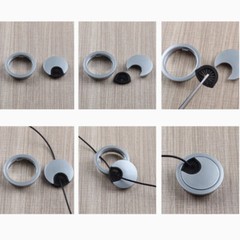 25/50/53/60/80mm Computer Desk Plastic Grommet Table Cable Tidy Wire Hole Cover