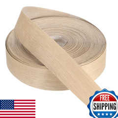 Patikil White Oak Edge Banding 3 Inch X 250 Ft Wood Veneer Tape Pre-Glued